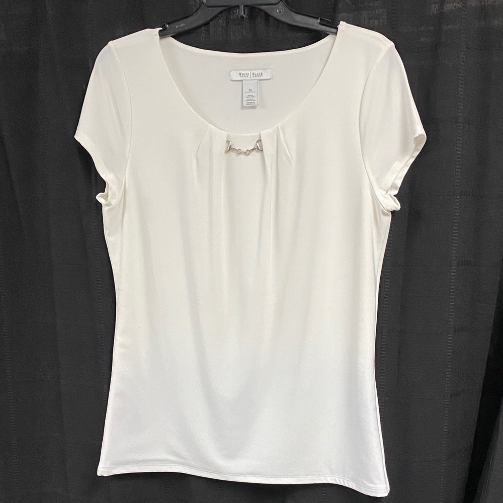 White House Black Market White Blouse